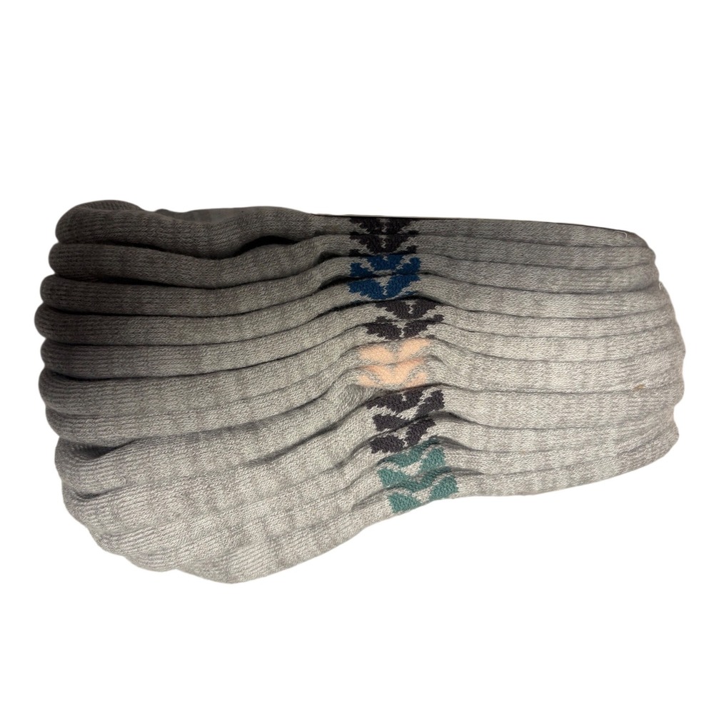 All in Motion Womens No-Show Athletic Socks 6 Pack Gray White 4-10